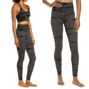 Zella NWT Women's Tie Dye Seamless Ankle Leggings Gray Size M (084)